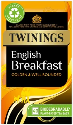 Twinings English Breakfast Tea 40 Biodegradable Bags - 41% Off