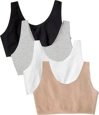 Fruit of the Loom Women's Built Up Tank Style Sports Bra Value Pack Best Deal