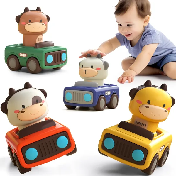 iPlay, iLearn Press to Go Car Toys for Toddlers