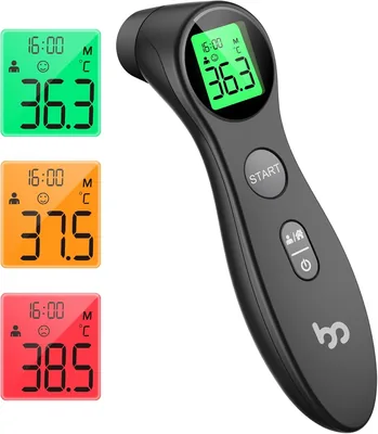 Thermomètre frontal infrarouge pour bébés et adultes - Thermomètre médical numérique