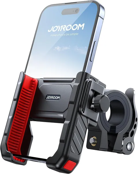 JOYROOM Mobiele houder voor fiets, motor, anti-schud schokabsorber 1S Quick release, universeel telefoonhouder voor hand