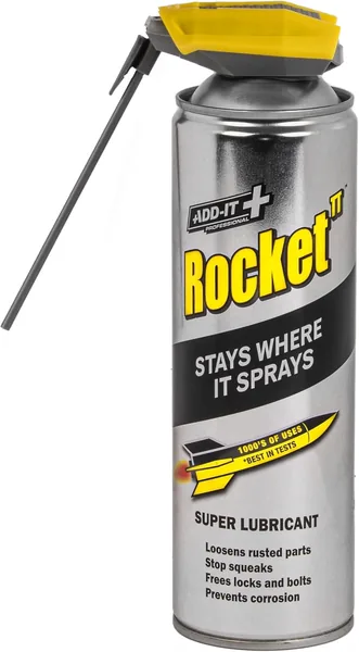 Rocket TT Super Tube Lubricant Spray 450ml | Rust Remover & Anti-Corrosion Maintenance Spray | Penetrating Oil for Seized Bolts,Tools, Bikes & Garden Equipment | Water-Resistant