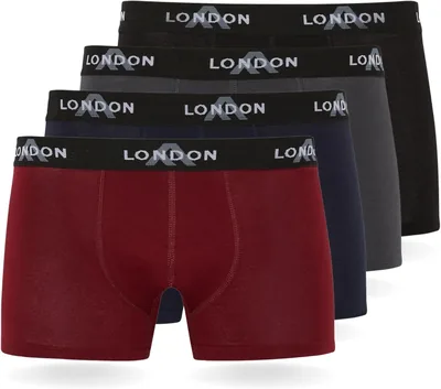 FM London Pacco da 4/8 Boxer Briefs Uomini in Cotone, Stretto e Comodo per Uso Quotidiano - Best Deal