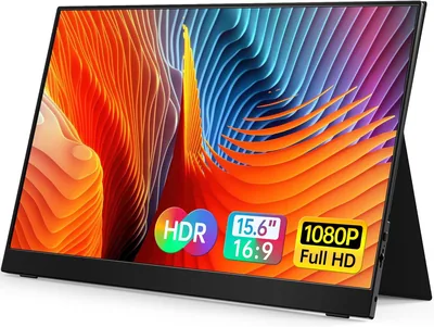VILVA 15.6'' Portable Monitor FHD IPS Display USB-C HDMI