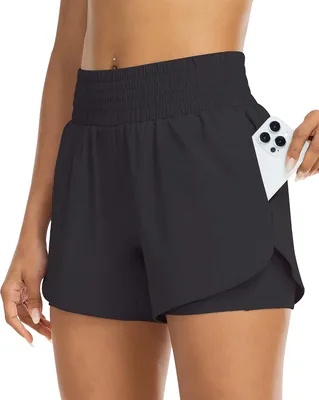 YEZII Women's High Waisted Running Shorts - Best Deal