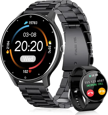 E T EASYTAO | Reloj Inteligente Hombre, Smartwatch IP68, Monitoreo de Frecuencia Cardíaca/Oxígeno en Sangre/Presión Arterial, Best Deal