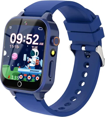 Reloj Inteligente para Niños y Niñas de 4 a 15 Años, 39 Juegos, Modo Deportivo, Cámara, MP3, Linterna, 100+ Tarjetas Educativas, Audiolibros, Reloj Despertador