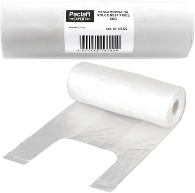 Reklamówka na rolce PACLAN Expert 5kg, 1 sztuka, 120 sztuk
