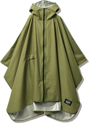 Kiu 2024 雨ポンチョ 日常用 RAIN PONCHO WPC 雨保護 水防対策 パック可能 コスト効果的 水耐性 10,000円以下