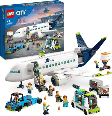 LEGO City Samolot pasażerski 60367 | Zestaw klocków dla dzieci