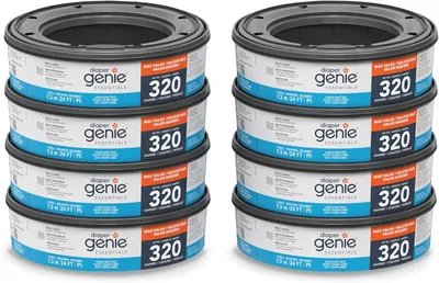 Diaper Genie Essentials Round Refill 8-Pack