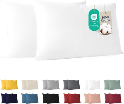 Dreamzie katoenen hoeslaken 40x70 cm wit (set van 2), OEKO-TEX