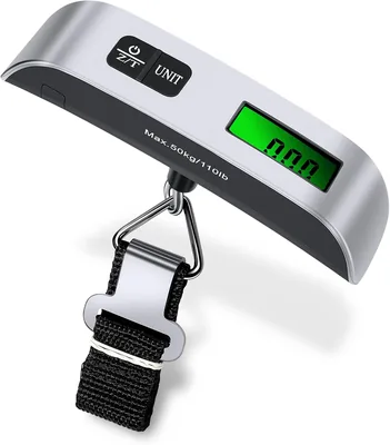 Cyfrowa waga bagażowa 50 kg, przenośna waga elektroniczna, torba podróżna
