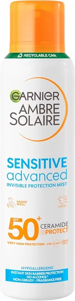 Garnier Ambre Solaire Sun Cream Spray SPF 50+ Sensitive Advanced Dry Mist