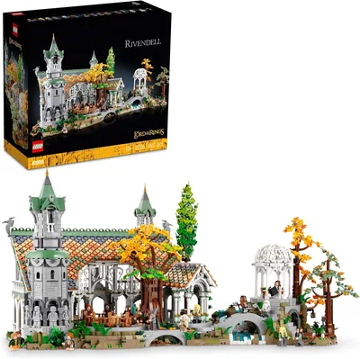 LEGO 10316 Właściciel Pierścienia: Rivendell, Zestaw klocków dla dorosłych, 15 minifigurki, Najlepsza cena