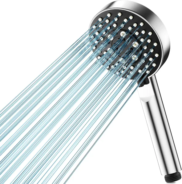 Magichome High Pressure Shower Head with 5 Spray Modes, Turbocharged Design Powerful Shower Heads for Low Water Pressure