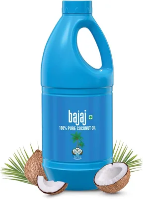 बाजाज 100% शुद्ध नारियल का तेल 900ml | प्रीमियम ग्रेड 1 के नारियलों से बना