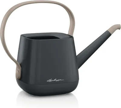 LECHUZA YULA Vattfles 1.7L Gragris-Taupe | 1,7L inomshus dusch; ergonomisk driffringsfria vy; kan användas som vase; för alla rum