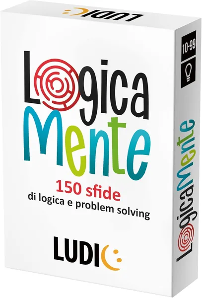 Ludic - Sfide Logiche: 150 Puzzle e Giochi di Strategia | Perfetto Gioco da Tavolo per Tutte le Età