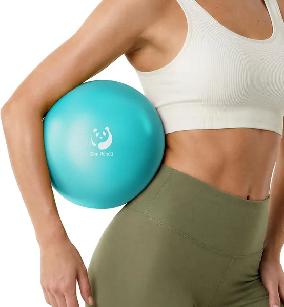 Slim Panda Pilates Ball 23 cm Anti-explosion Non-Slip PVC Gym Ball Soft Yoga Balls for Fitness Balance Training