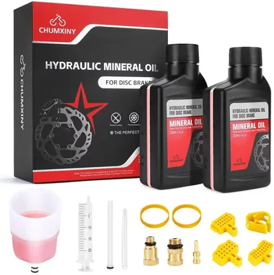 CHUMXINY Ventilatiekit voor SHIMANO Hydraulische Schijfremmen met Mineraal Remvloeistof (120ml) - 70% Korting