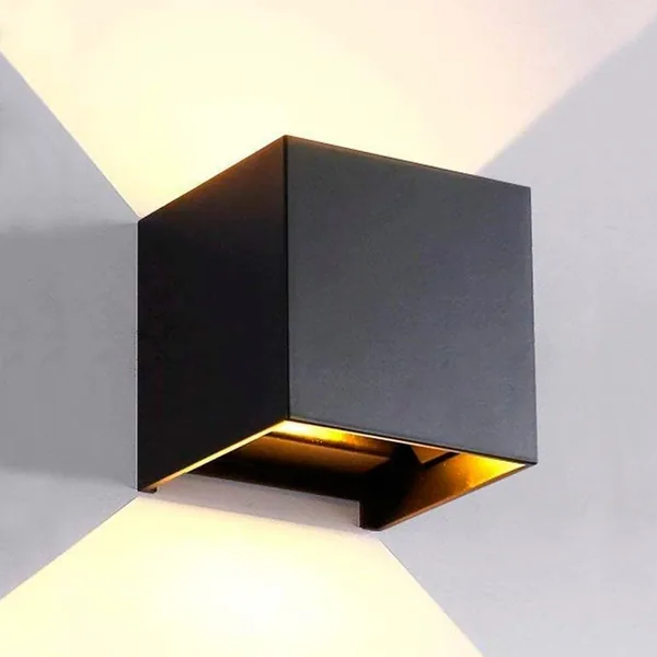 M Ledme - Black Wall Sconce Outdoor/Indoor LED 12W