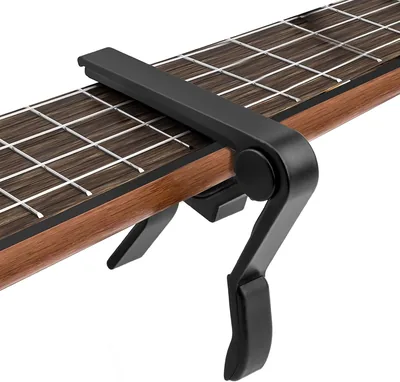 Capo pour guitare électrique, ukulélé, occidentale, acoustique, concert, banjo - Noir | 14% de réduction