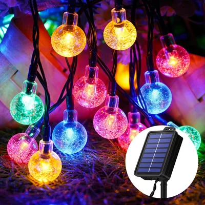 Solarleuchten Außen 30 LED 8 Modi IP65 Wetterfestes Lichtband für Balkon Garten Baum - 28% Rabatt