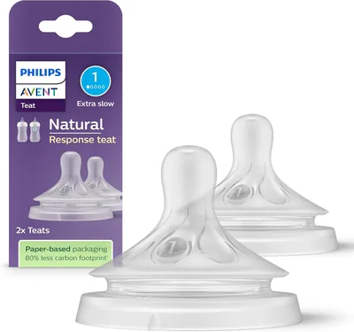 Philips Avent Natural Response Sauger - 2x Sauger für Babyflaschen, BPA-frei, 32% Off