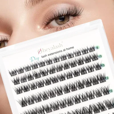 Cluster Lashes False Eyelash C Curl 8-14 Mix DIY Extensiorer - 10% Avrikt