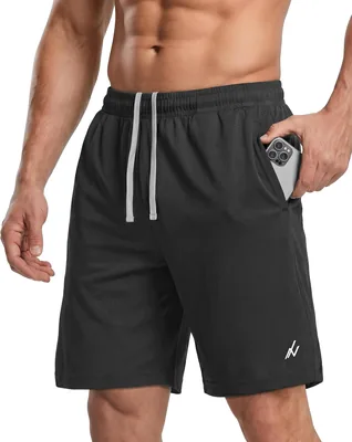 NY Threads Men's Athletic Shorts Quick Dry Loose-Fit Lightweight Running Workout Gym Shorts with Pockets Best Deal