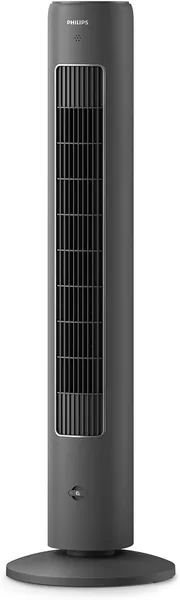 Philips 5000 Series Self-Rotating Tower Fan 105cm Remote Control Timer 3 Speeds 3 Modes 40W Powerful but Silent Airflow Aromatherapy Friendly Dark Grey (CX5535/11)