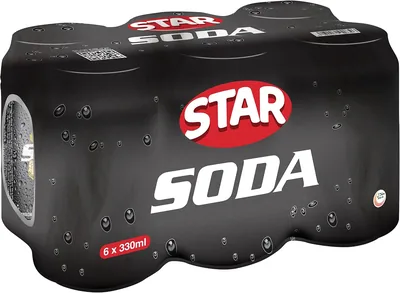 Star Soda Carbonated Soft Drink Can 6-Pack 330ml