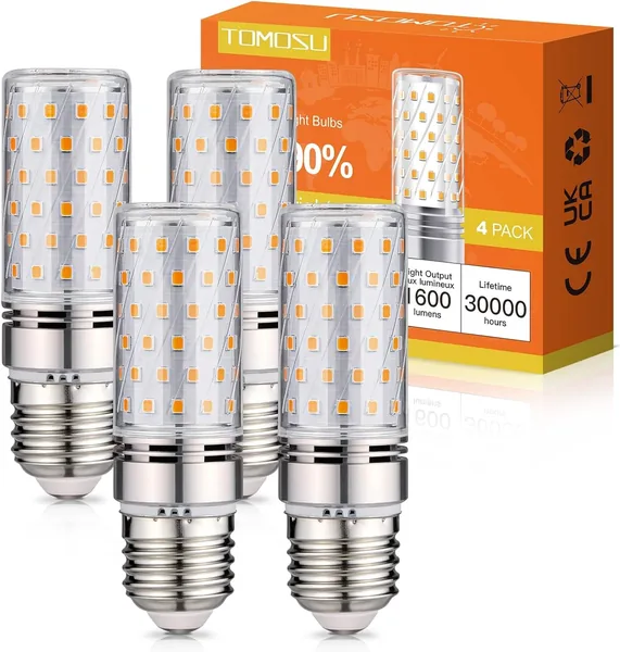 Tomosu E27 LED Bulbs Warm Light 3000K 1600LM