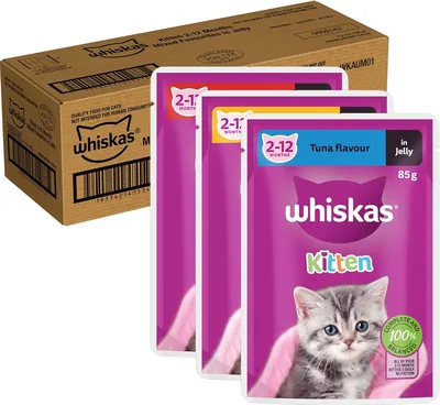 WHISKAS Kitten Wet Food 85g x 60 - Best Deal