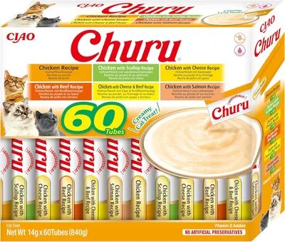 INABA Churu - Katensnack met Kip - Zacht en Roomig - 60 Tuben