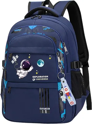 Astronaut Backpack for Boys Teens - Large Capacity School Bag