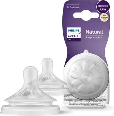 Smoczek Philips Avent Responsywny Natural 0m, 2 szt. (SCY961/02) - Najlepsza cena