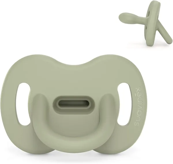 Suavinex - Doudou en silicone pour bébés 6/18 mois, nipple SX Pro symétrique, réversible et doux