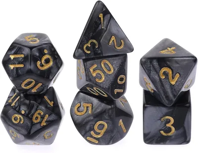 Zestaw kości Dungeon and Dragons, 7 szt., fioletowa, mgławica, kości wielościenne, RPG, gry stołowe, D&D D20, D12, D10, D8