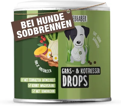 Herzburn-Linderung für Hunde: Gras und Tropfen mit Eschenrinde