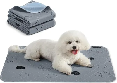 Feandrea Puppy Pads Zmywalne - Maty wielokrotnego użytku dla psów, 91 x 86 cm, zestaw 2 sztuk, rozmiar M, toaleta dla psów, szczelne