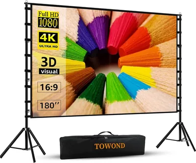 TOWOND 180 Inch Projection Screen 10% Off