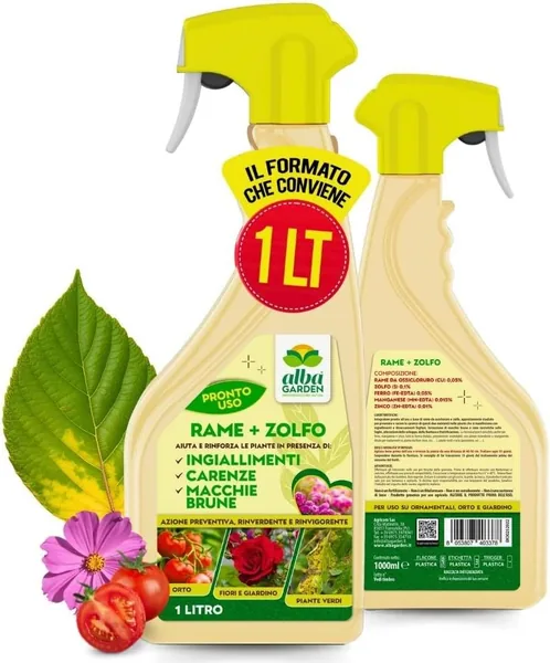 Albagarden Copper + Sulphur Spray MAXI x 1L