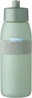 Mepal Ellipse Nordic Denim Sportfles, 500 ml, Praktische waterfles voor sport en vrije tijd, Verwijderbaar mondstuk