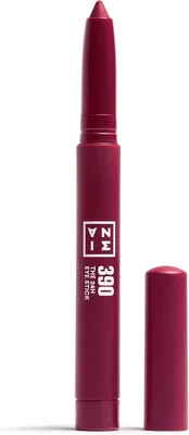3INA MAQUILIAJ - 24H Eye Stick 390 - Plum Oscuro - Sombrero de Ojo Crema de Alta Pigmentación - Resistente al Agua 24h - Mul