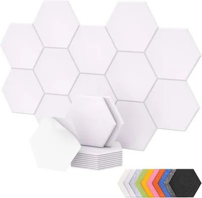 TONOR 12 Hexagon Acoustic Panels 30x26cm Foam