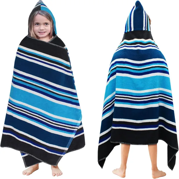 ORIGINAL KIDS Hooded Bath Towel - Large Oversized Cotton Terry Wrap