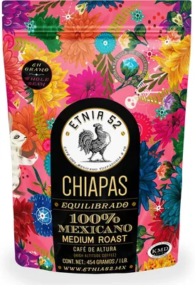 Café en Grano de Altura Chiapas | 454gr | Tostado Medio | Cuerpo Medio | 100% Arábica | Certificación Kosher | Notas a Nuez