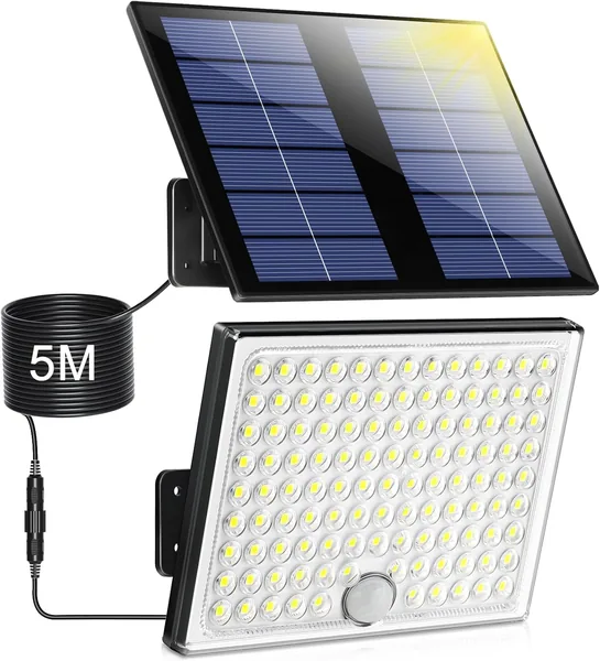 113 LED Solar Garden Lights Outdoor Street Lamp Motion Sensor Solar Panel
